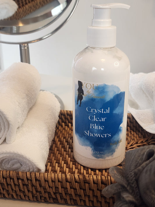 Crystal Clear Blue Showers Body Silk Lotion